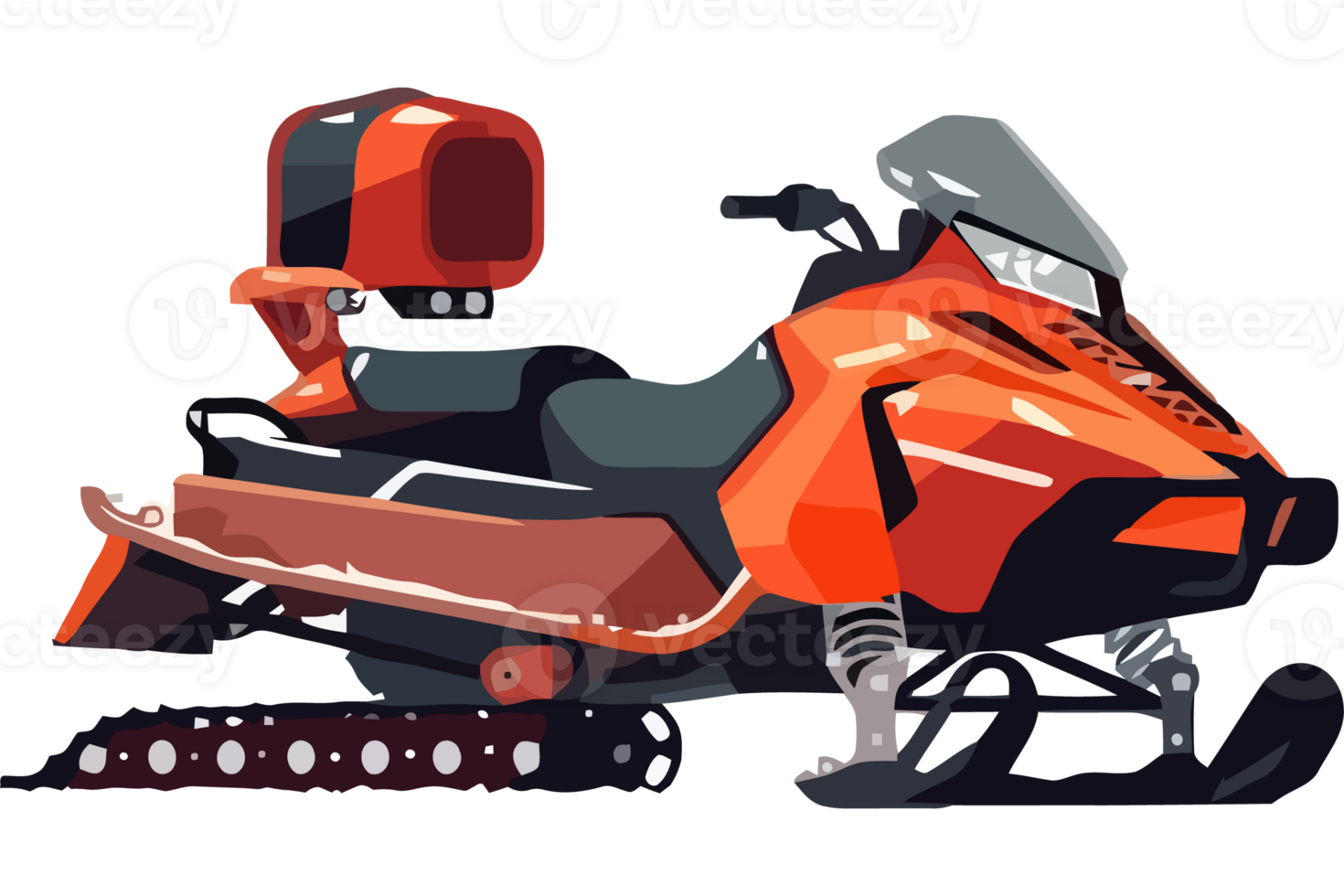 A snowmobile with a camera on it png