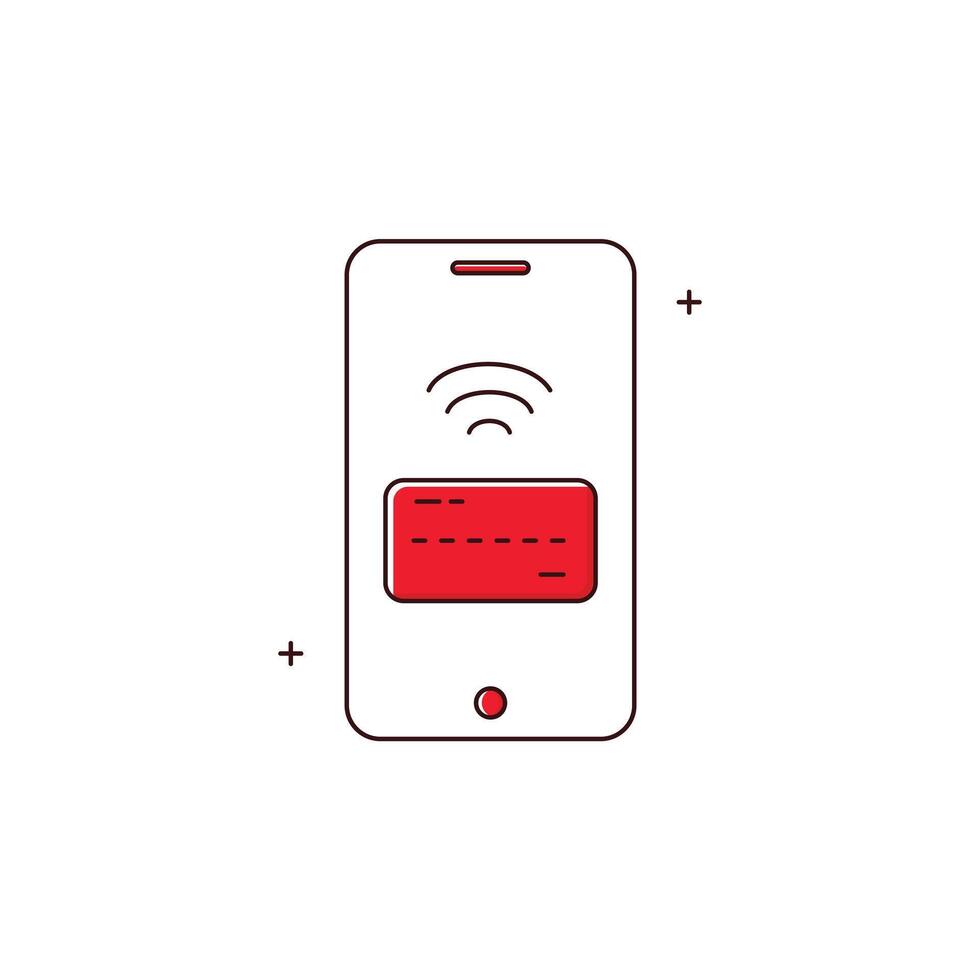 Mobile Payment, Banking, Payment App icon Design vector