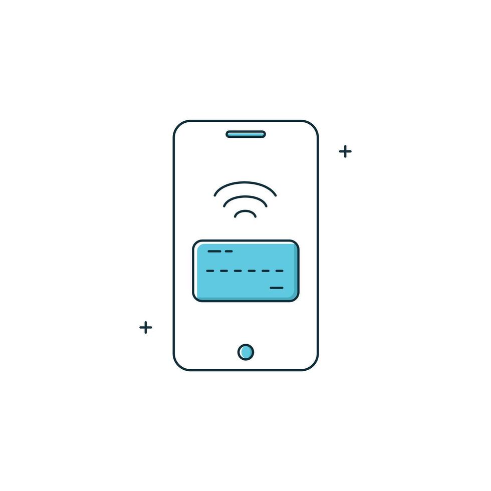 Mobile Payment, Banking, Payment App icon Design vector