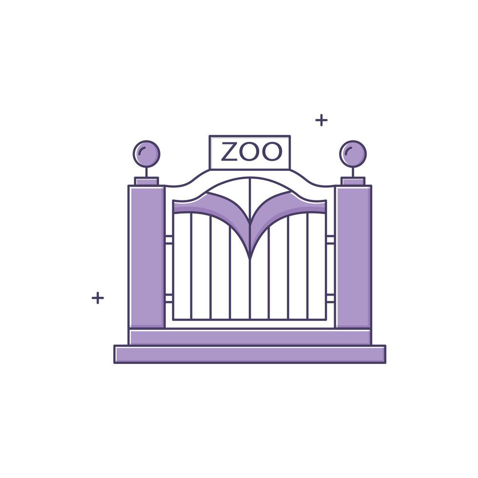 Zoo, Zological Park Icon Design vector