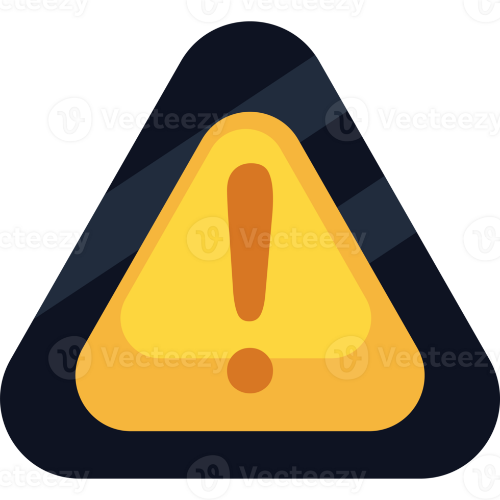 A yellow caution sign with an exclamation mark png