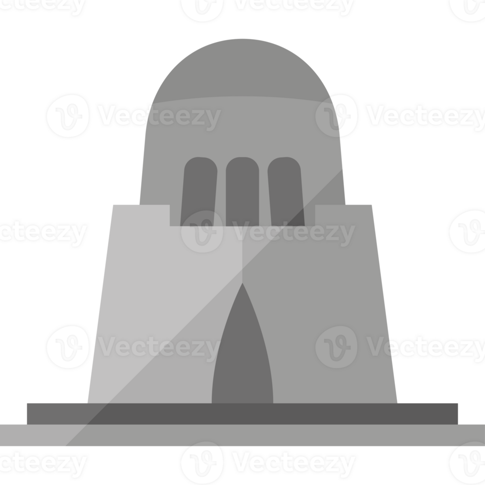 A black and white icon of a building png
