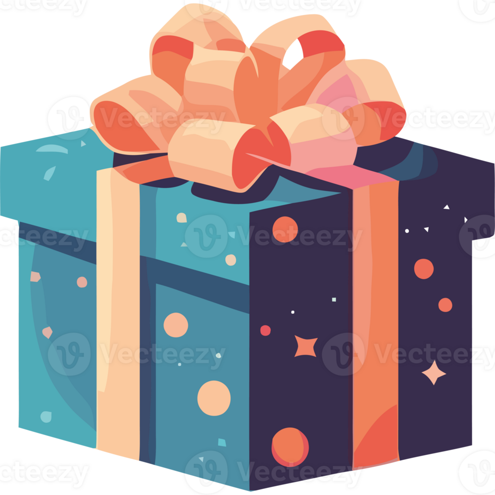 A gift box with a bow on it png
