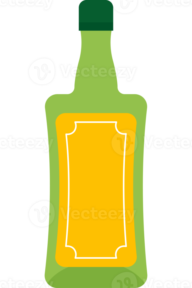 A bottle of mustard with a yellow label png