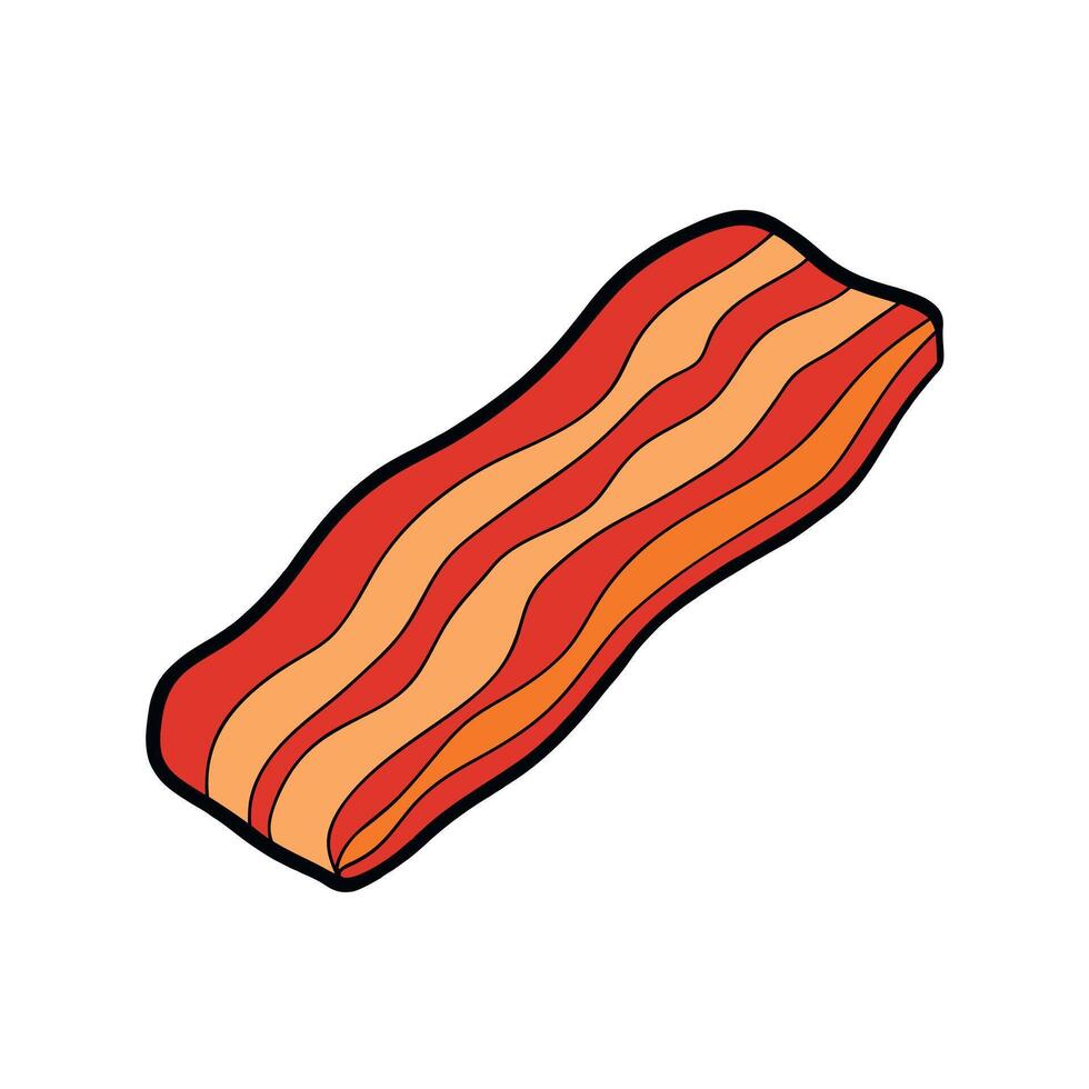 Bacon Isolated on a Transparent Background vector