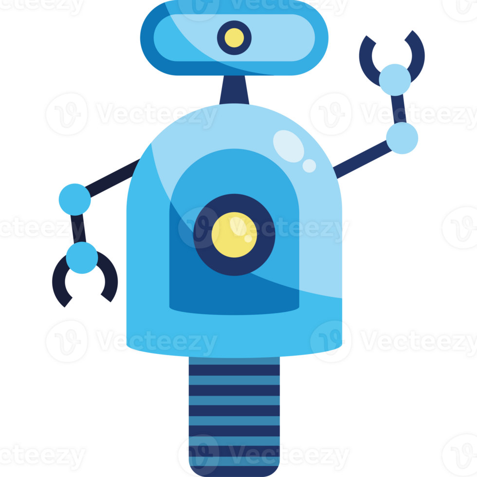 A robot with a light on it png