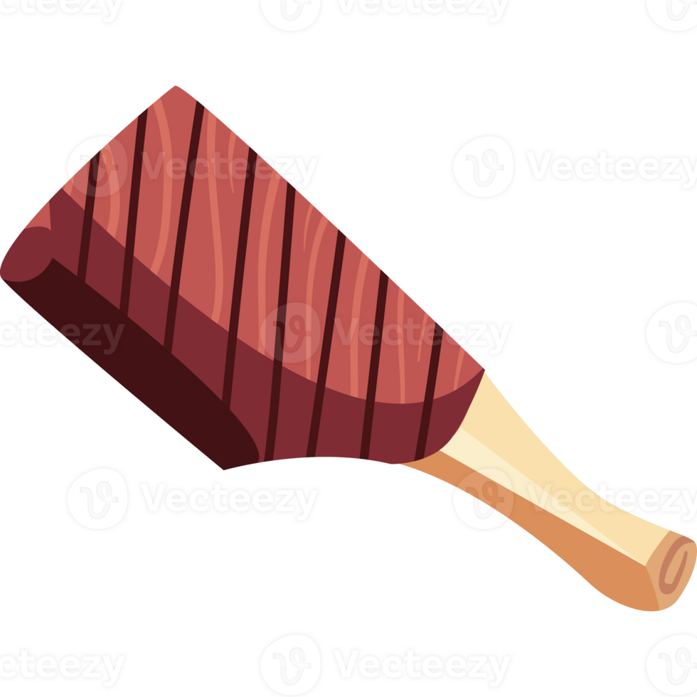 A wooden bat with a handle on it png