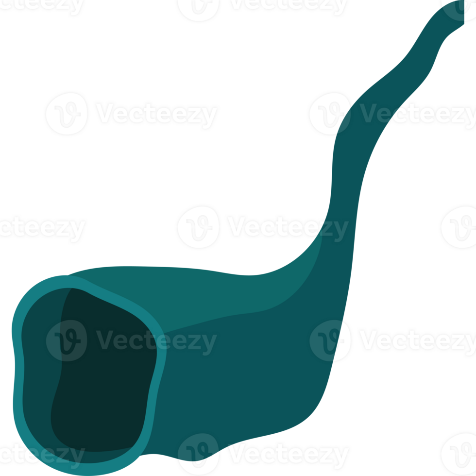 A green pipe with a long stem png