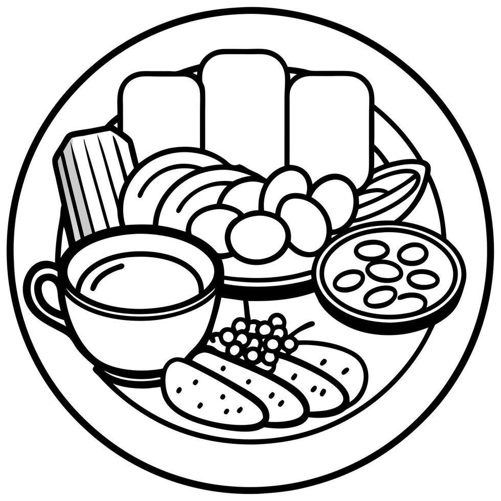 Full English Breakfast vector