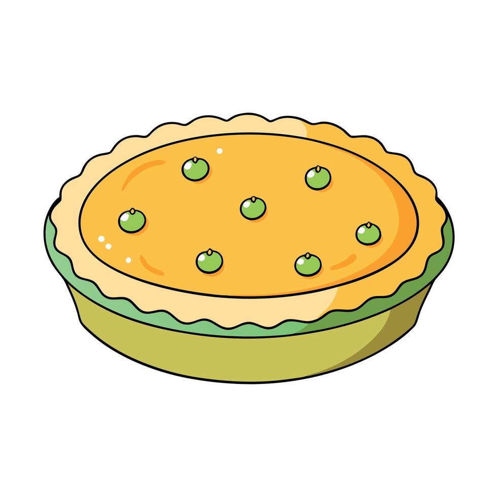 Fresh quiche lorraine appetizingly prepared vector