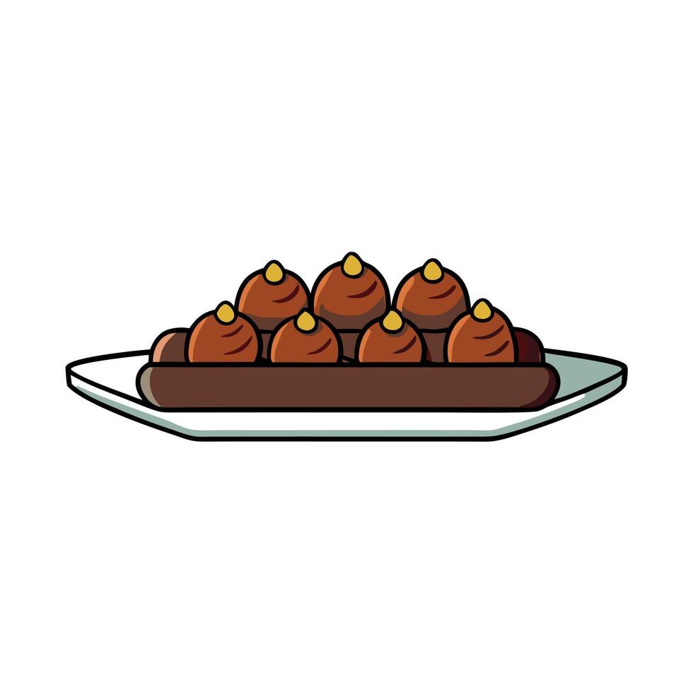 Date tray for Ramadan vector