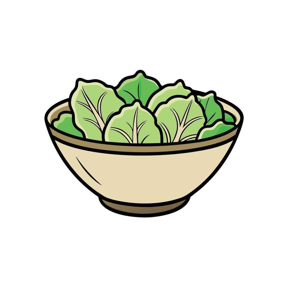 Caesar salad isolated on white background vector