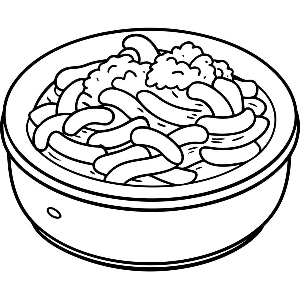 Homemade mac and cheese with bacon vector