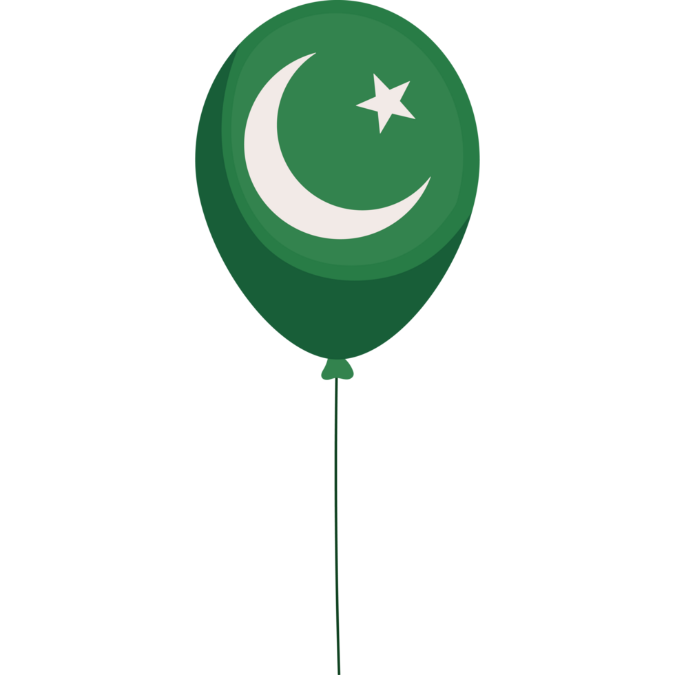 Pakistan flag balloon clipart png