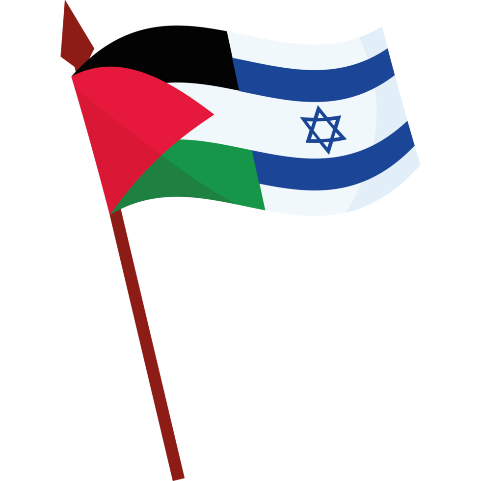 Israeli flag and palestine flag png