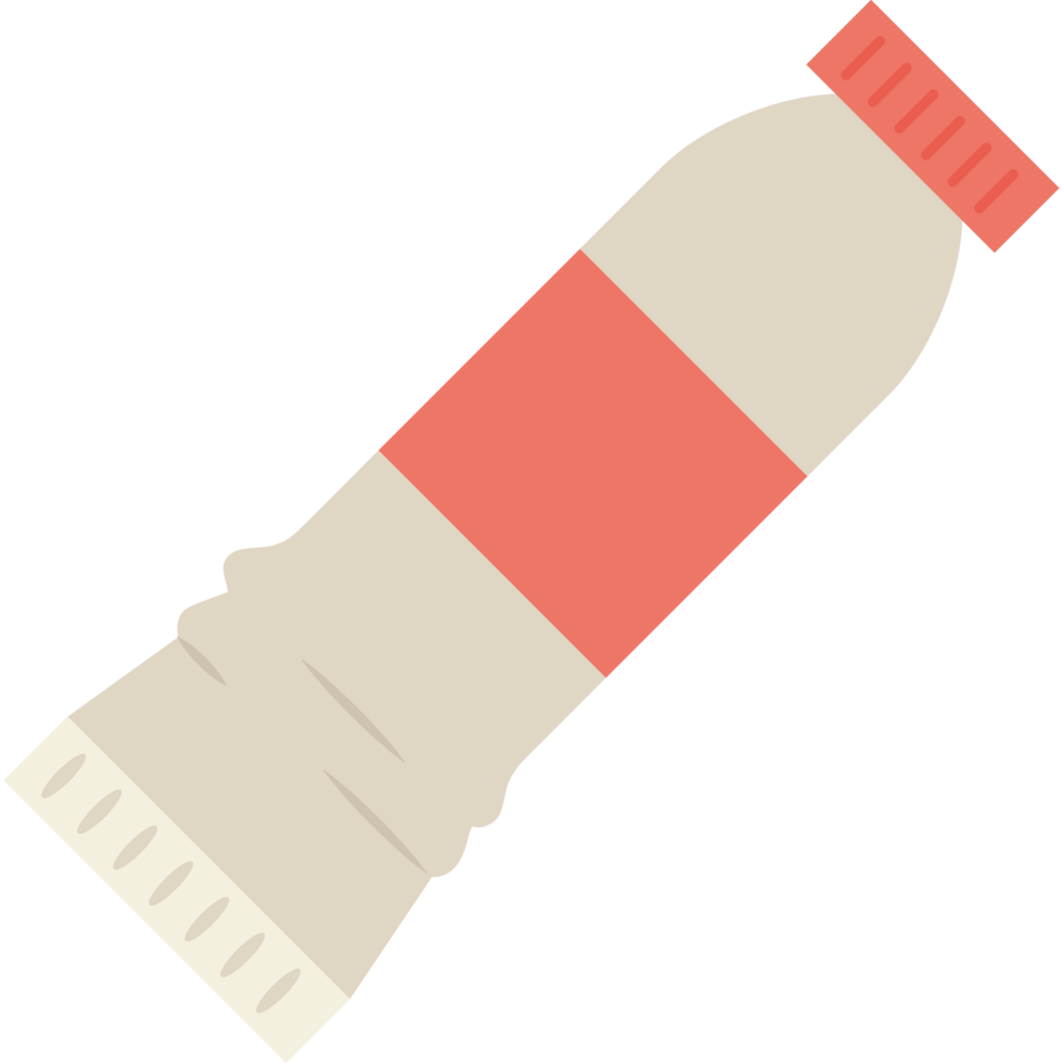 A tube of paint with a red cap png