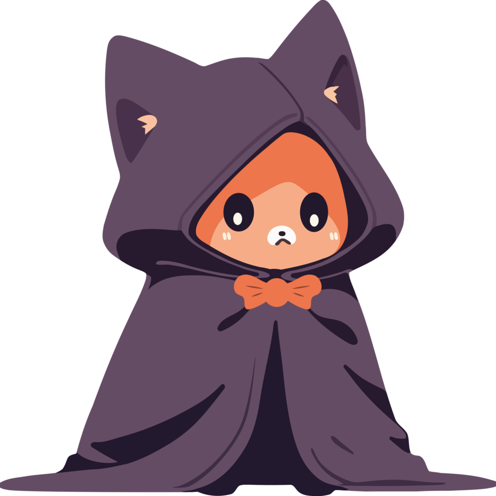 A cartoon cat wearing a cloak png