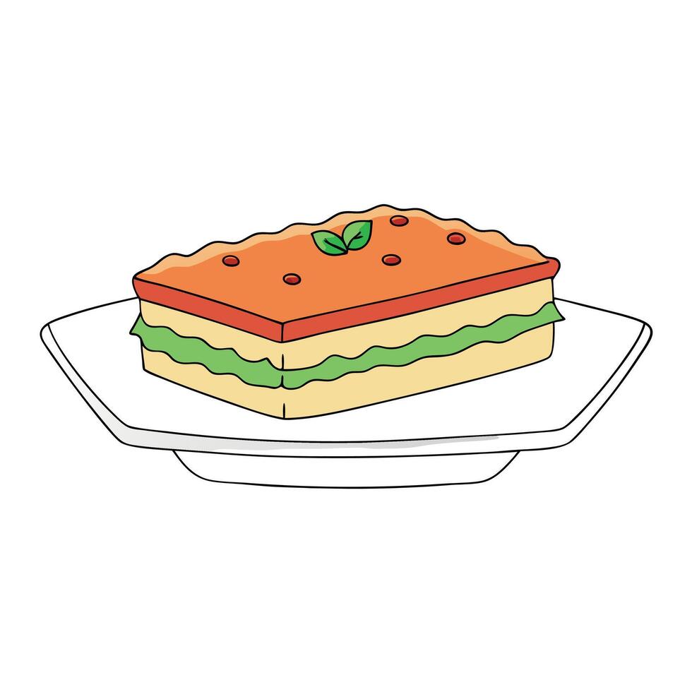 Based Lasagna background vector