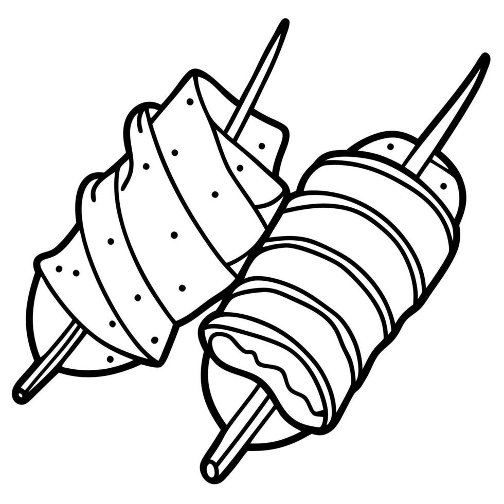 Bacon Wrapped Jalapeno Poppers vector