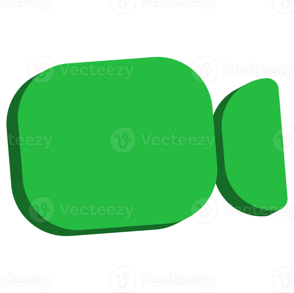 Modern 3D Green Template WhatsApp Interface Illustration. Internet network concept. png