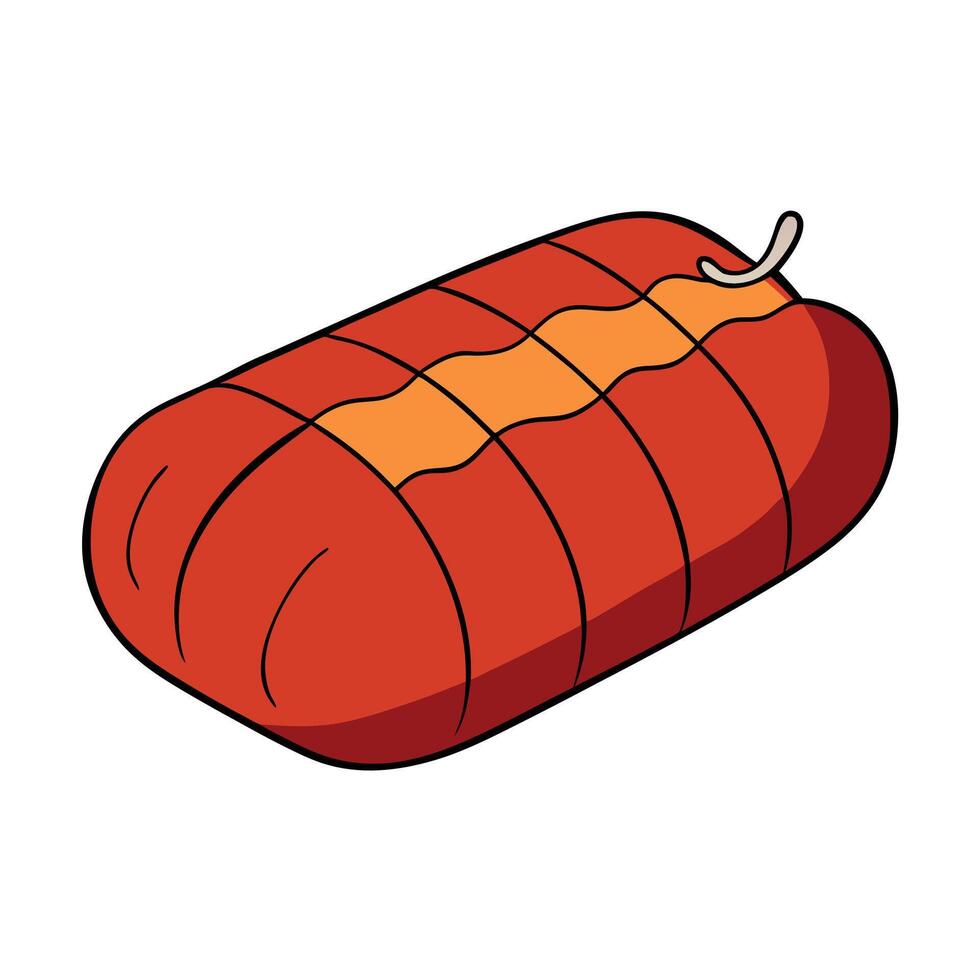 Delicious grilled meat vector