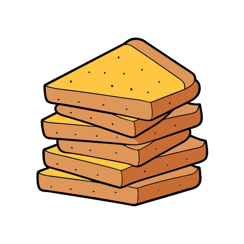 A stack of grilled cheese sandwiches vector