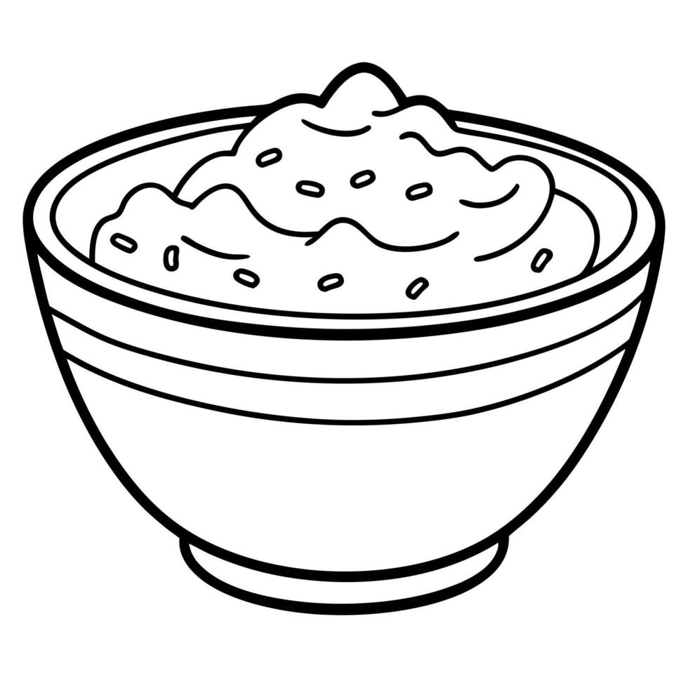 Creamy beer cheese dip vector