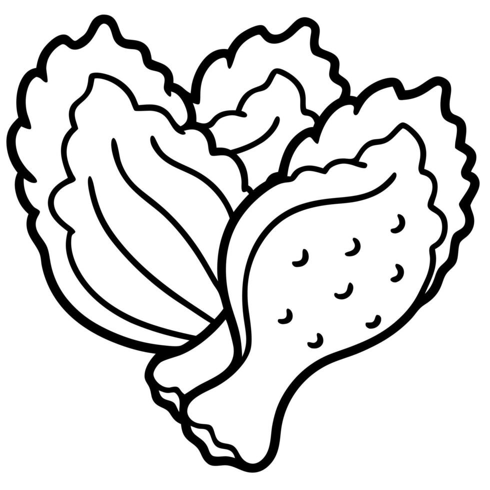 Crispy Baked Chicken Wings vector