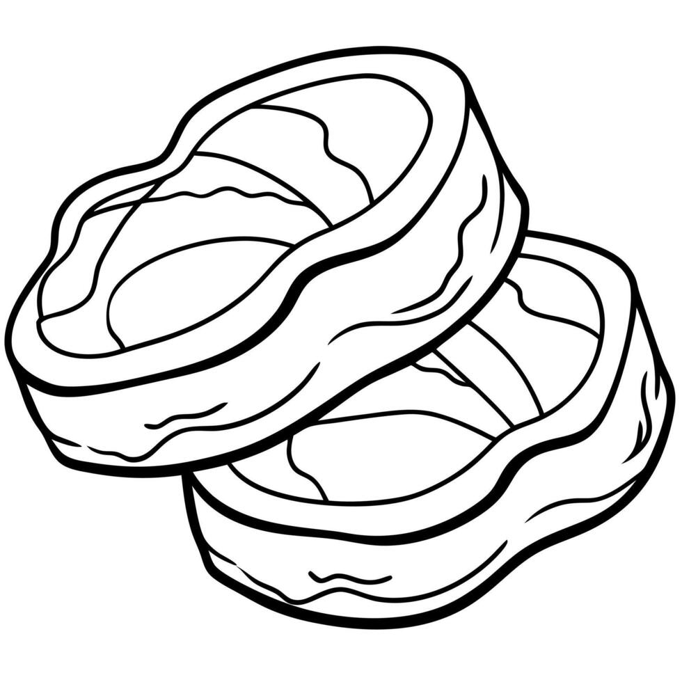 Fresh raw beef steaks. vector