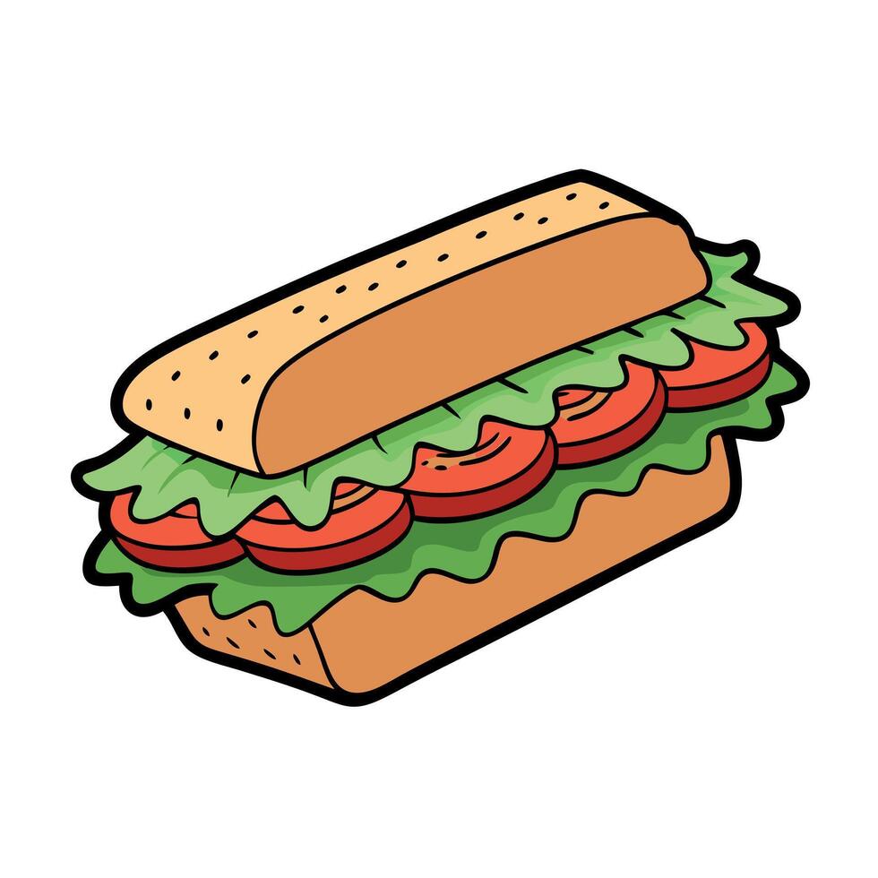 Bacon lettuce tomato sandwich. blt vector