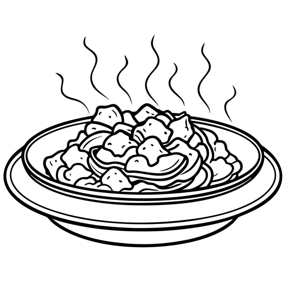 Sizzling Mongolian Beef vector