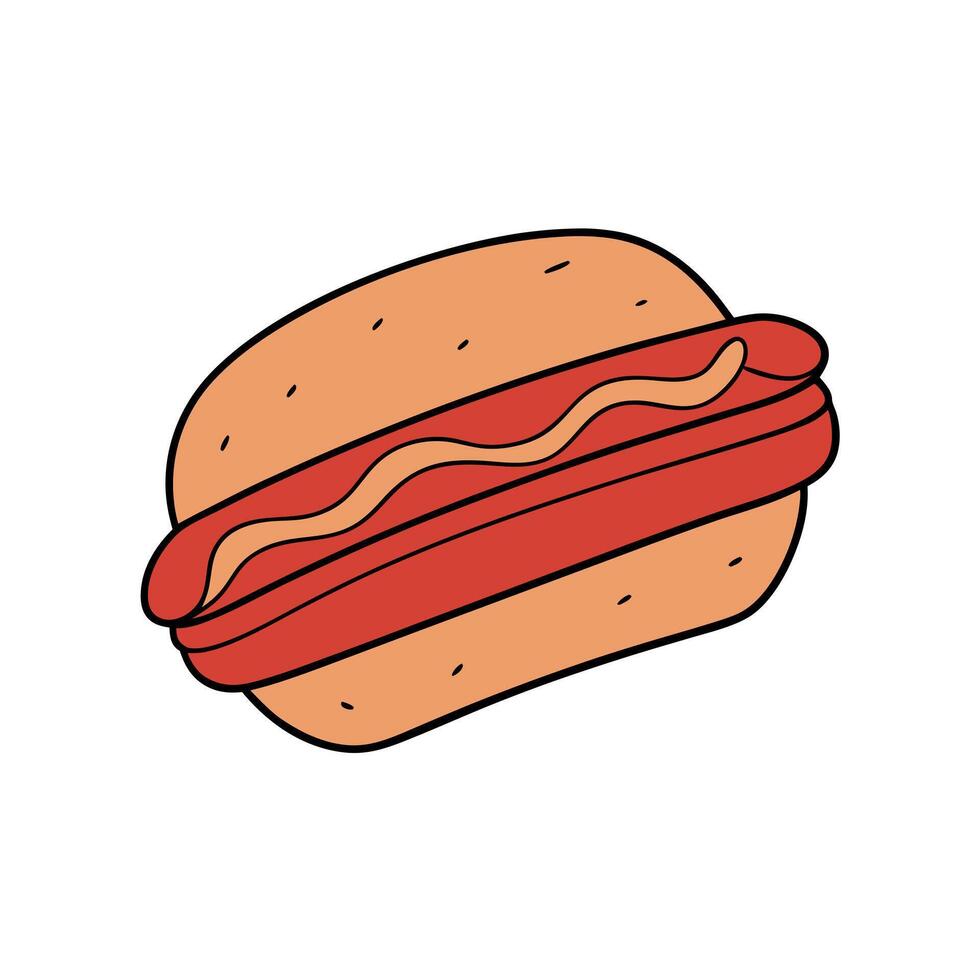 Bacon Hamburger cut out picture vector