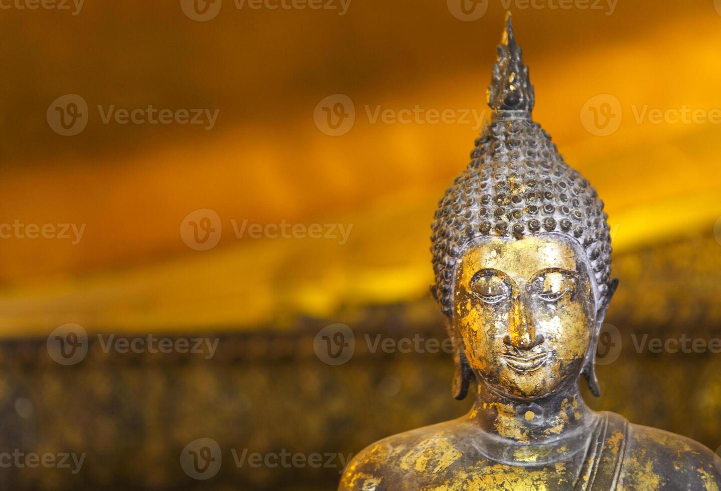 Close up of Buddha statue photo