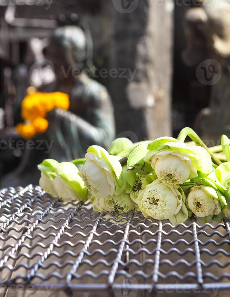 Lotus for Buddhist religious ceremony photo