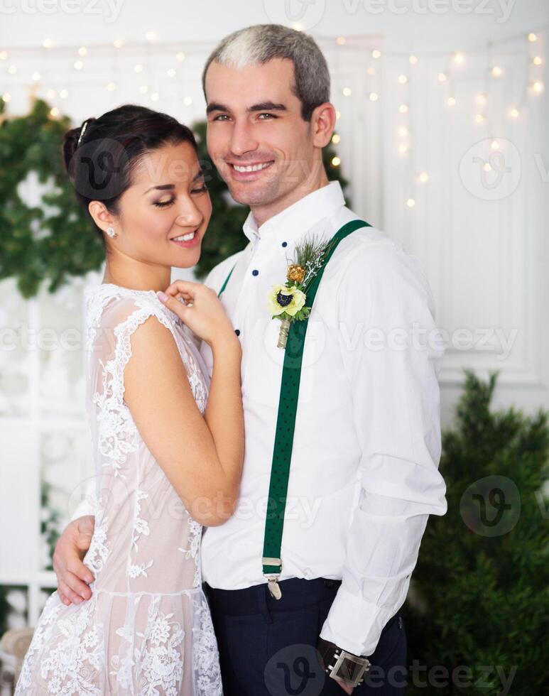 Cheerful married couple photo