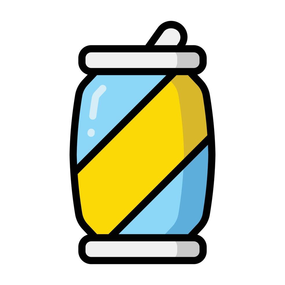 Simple Soda Can colorful icon. The icon can be used for websites, print templates, presentation templates, illustrations, etc vector