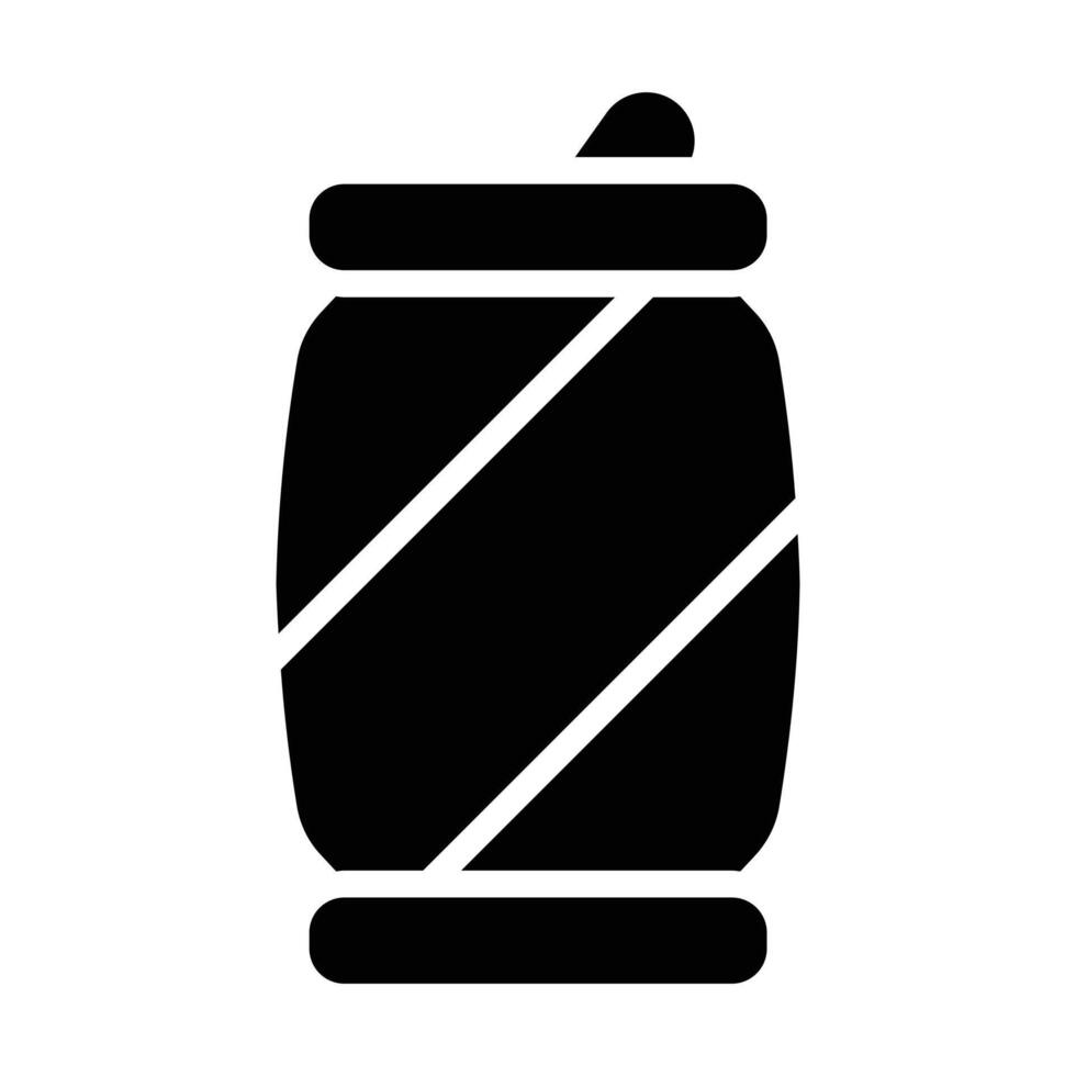Simple Soda Can solid icon. The icon can be used for websites, print templates, presentation templates, illustrations, etc vector