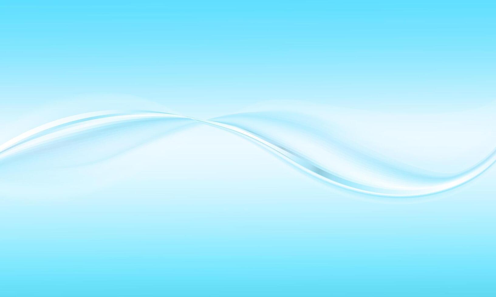 blue wavy geometric background. flowing water smooth lines. vector