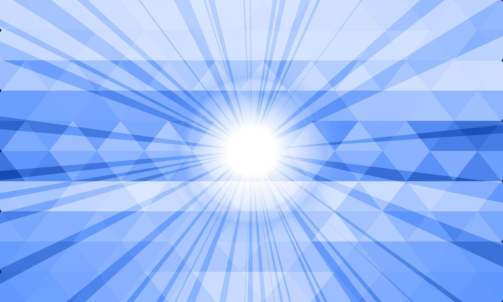abstract blue geometric hexagon pattern bright shine background. vector