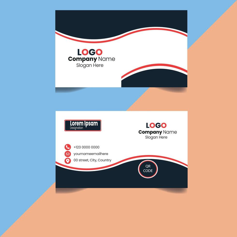 Professional Business Card Design vector