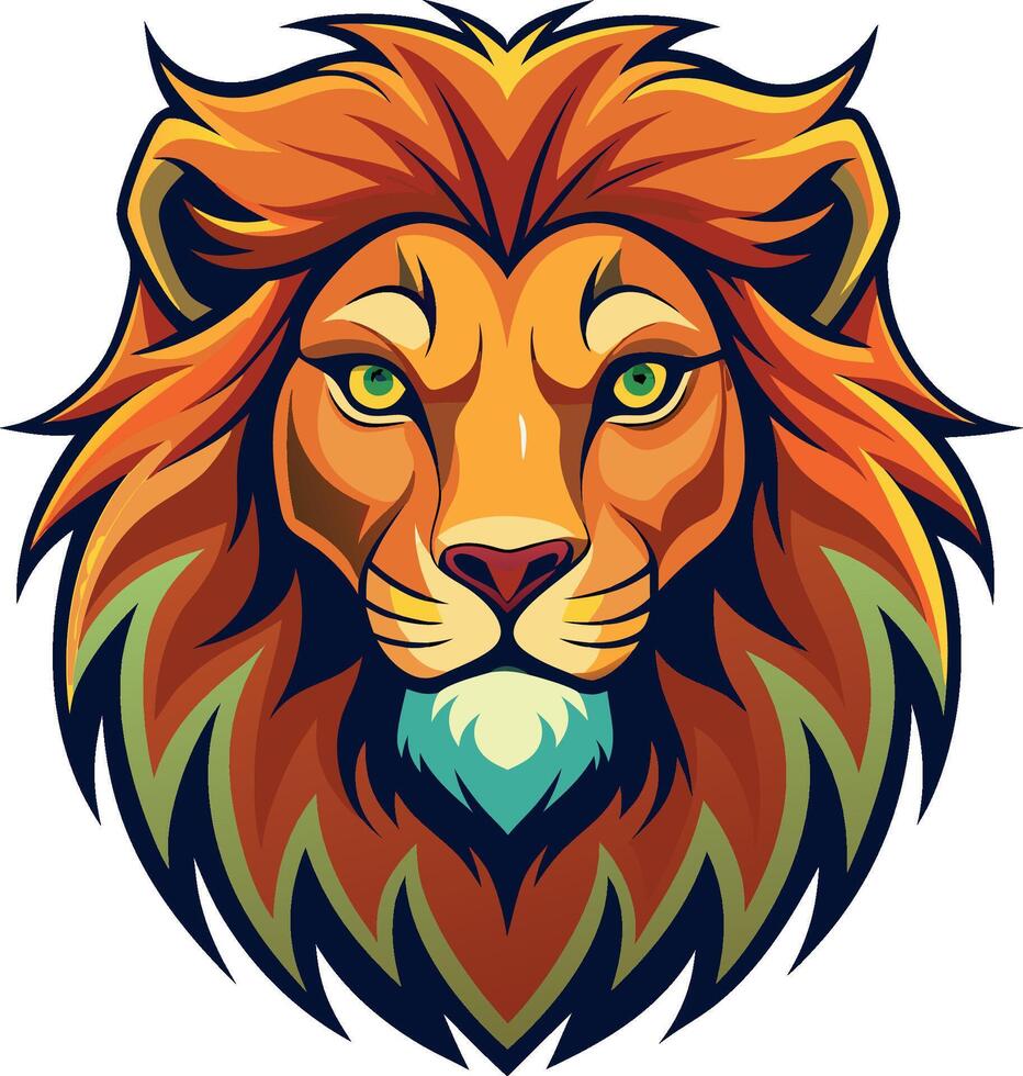 Lion head design. vector