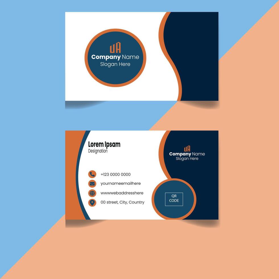 normal business card design vector