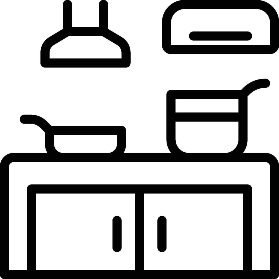 kitchen icon. Kitchen Cabinet Icon vector