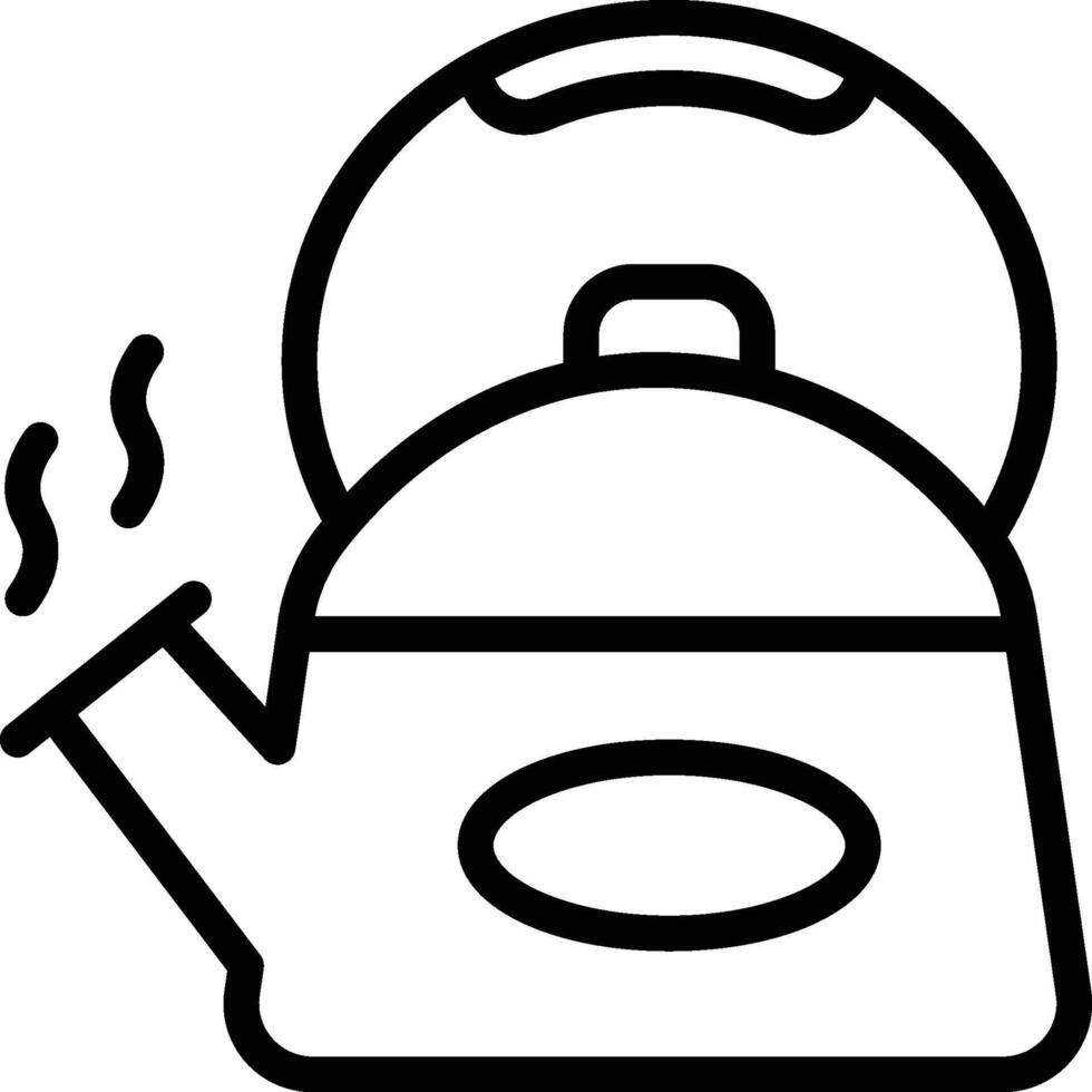 teapot icon. Stainless Steel Teapot Icon vector
