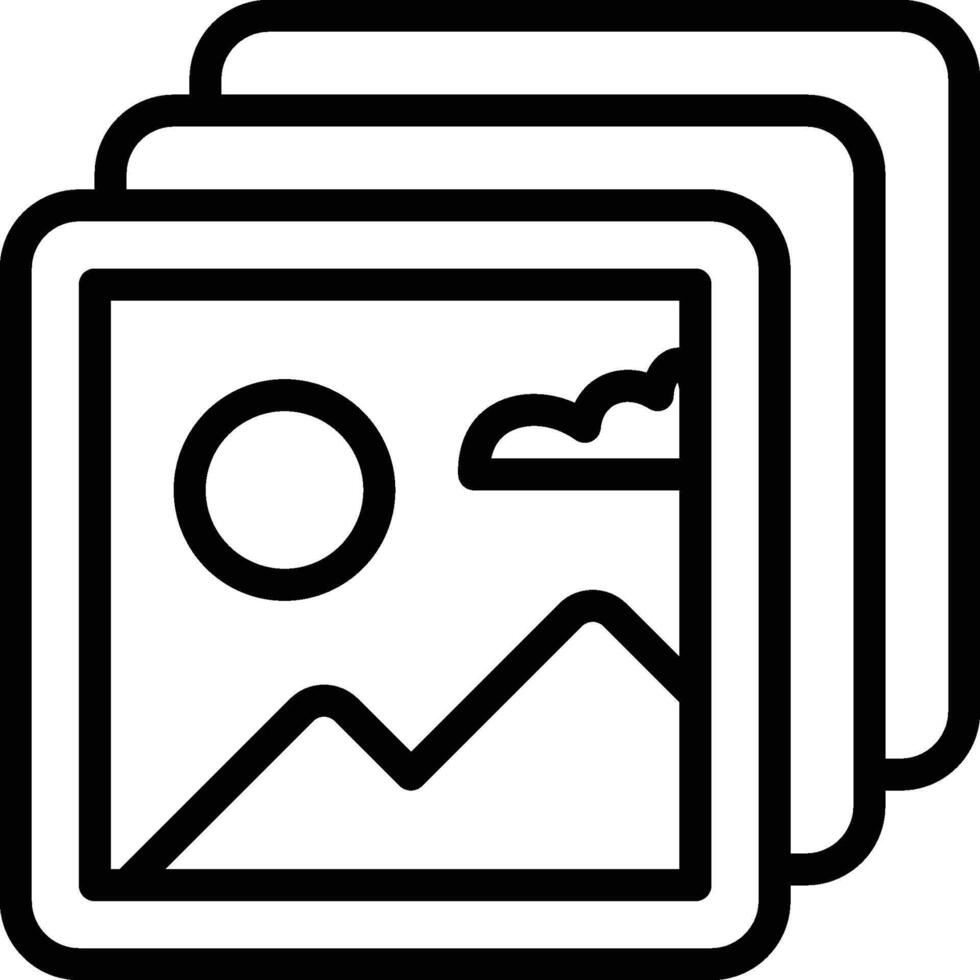 Gallery Icon. Image Gallery Icon vector