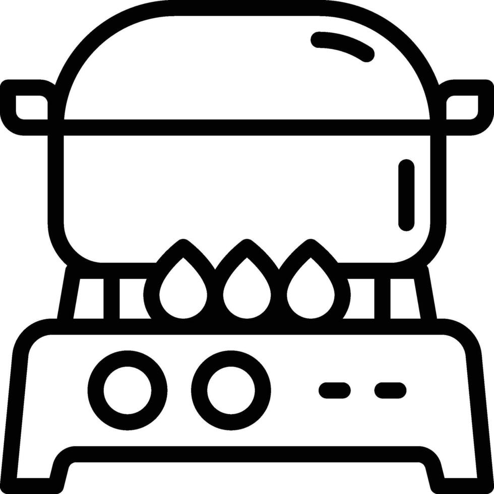 stove icon. Portable Stove Icon vector