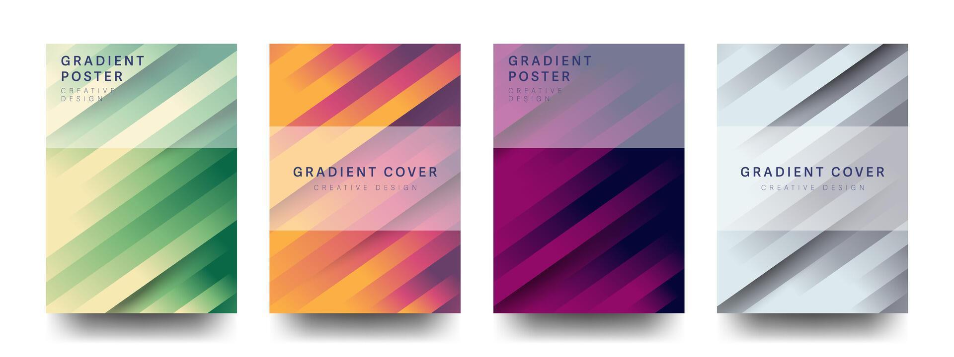 Abstract geometric cover or poster template. A4 design vector