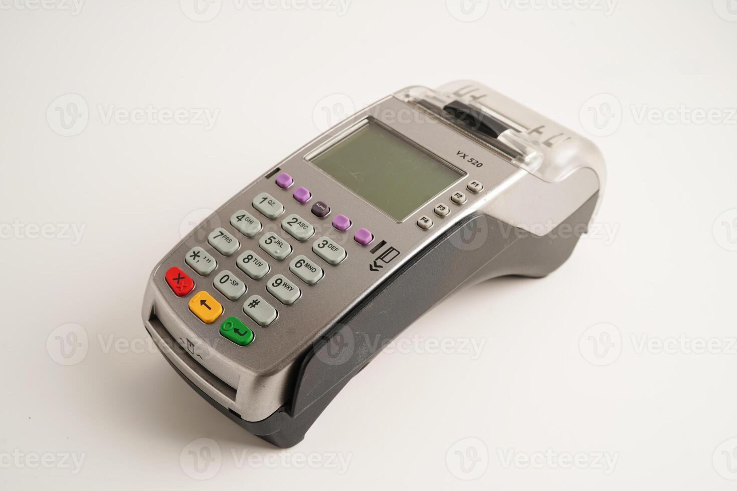 Payment POS terminal for finance and shopping business and technology. photo