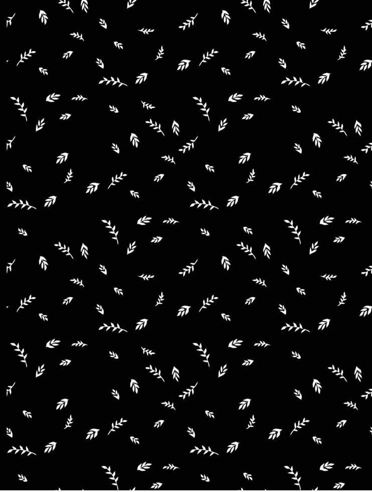 cute little scattered leaf illustration vector