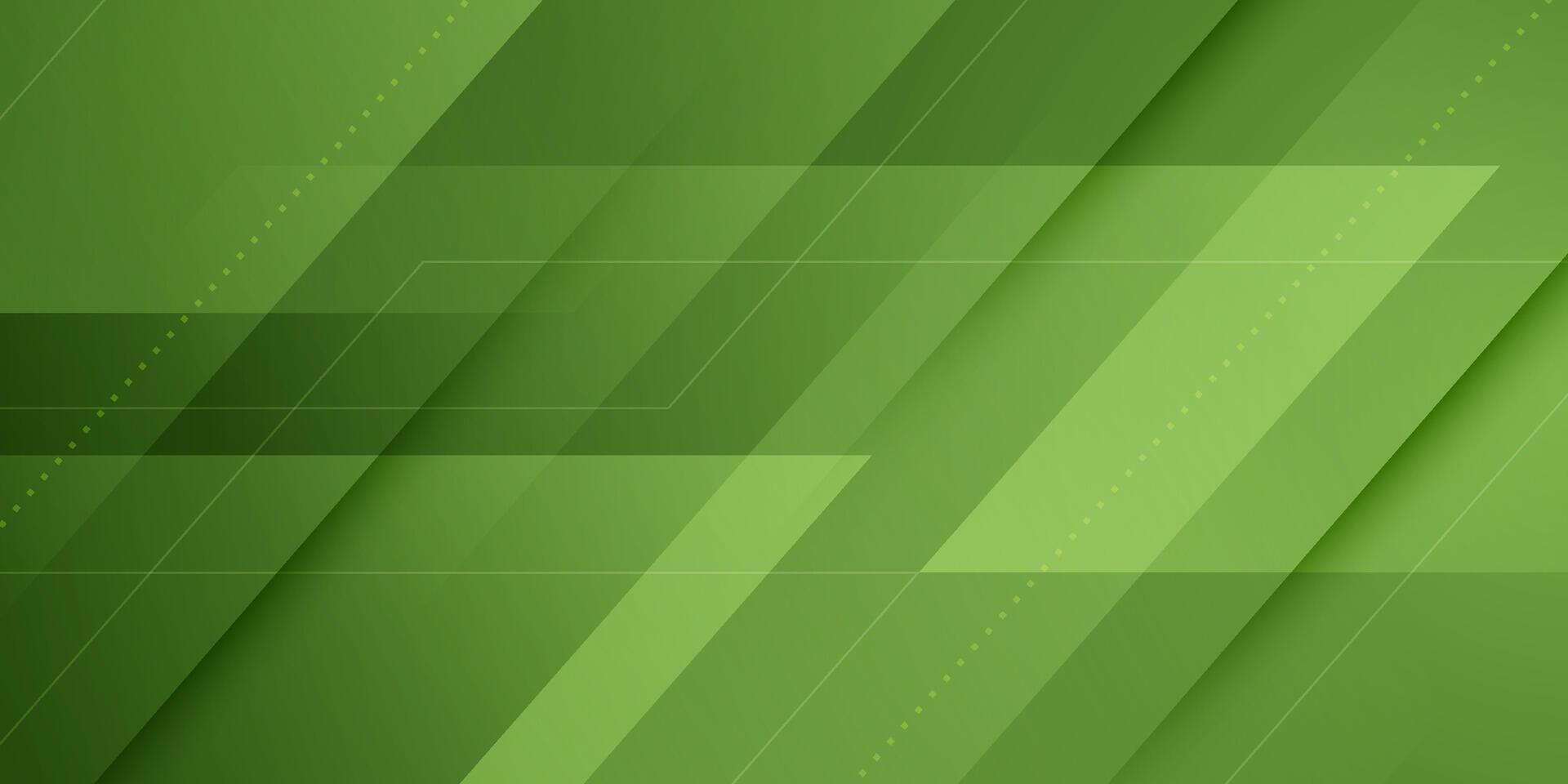 Abstract colorful green overlap shadow and background. Papercut template with straight line and shadow. Green background with trendy pattern design. vector